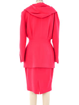 Thierry Mugler Hooded Fuchsia Suit Suit arcadeshops.com