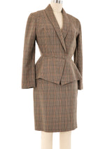 Thierry Mugler Glen Plaid Skirt Suit Suit arcadeshops.com