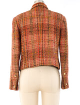 1970's Chanel Tweed Cropped Jacket Jacket arcadeshops.com