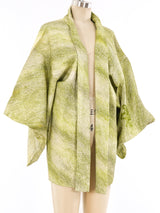 Green Shibori Haori Kimono Jacket arcadeshops.com