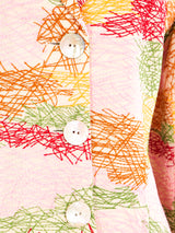 Rainbow Embroidered Cropped Blazer Jacket arcadeshops.com