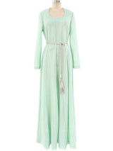 Metallic Sea Foam Gown Dress arcadeshops.com