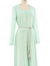 Metallic Sea Foam Gown Dress arcadeshops.com