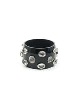 Crystal Studded Black Bangle Accessory arcadeshops.com
