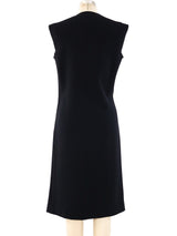 Pauline Trigere Sleeveless Crepe Dress Dress arcadeshops.com
