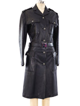 Gianni Versace Leather Utility Jacket Outerwear arcadeshops.com