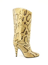Python Heeled Boots, 7 Accessory arcadeshops.com