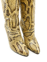 Python Heeled Boots, 7 Accessory arcadeshops.com