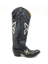 Justin Butterfly Inlay Leather Western Boots, 7 Accessory arcadeshops.com