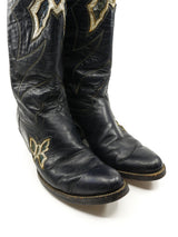Justin Butterfly Inlay Leather Western Boots, 7 Accessory arcadeshops.com
