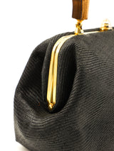 Bamboo Top Handle Raffia Bag Accessory arcadeshops.com