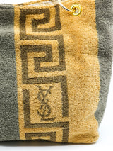 Upcycled Yves Saint Laurent Towel Bag Accessory arcadeshops.com