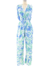 Splatter Printed Jumpsuit Ensemble Jumpsuit arcadeshops.com