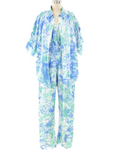 Splatter Printed Jumpsuit Ensemble Jumpsuit arcadeshops.com