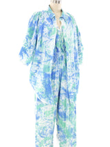 Splatter Printed Jumpsuit Ensemble Jumpsuit arcadeshops.com
