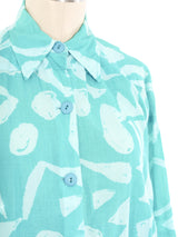 Turquoise Cotton Romper Jumpsuit arcadeshops.com