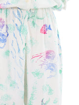 Aquatic Printed Jumpsuit Jumpsuit arcadeshops.com