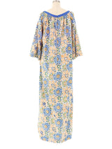 Block Printed Cotton Caftan Dress arcadeshops.com