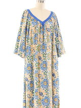 Block Printed Cotton Caftan Dress arcadeshops.com