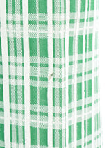 Green Plaid Flare Trousers Bottom arcadeshops.com