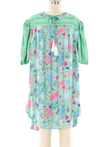 Diane Freis Printed Satin Mini Dress Dress arcadeshops.com