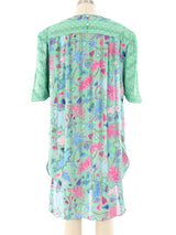 Diane Freis Printed Satin Mini Dress Dress arcadeshops.com