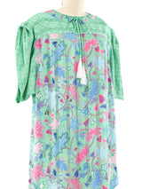 Diane Freis Printed Satin Mini Dress Dress arcadeshops.com