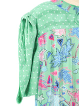 Diane Freis Printed Satin Mini Dress Dress arcadeshops.com