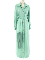 Malcolm Starr Silk Jacquard Shirt Dress Dress arcadeshops.com