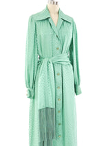 Malcolm Starr Silk Jacquard Shirt Dress Dress arcadeshops.com