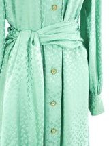 Malcolm Starr Silk Jacquard Shirt Dress Dress arcadeshops.com