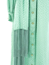 Malcolm Starr Silk Jacquard Shirt Dress Dress arcadeshops.com