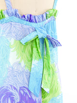 1960's Malia Honolulu Printed Maxi Dress Dress arcadeshops.com