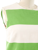 Calvin Klein Striped Sleeveless Dress Dress arcadeshops.com