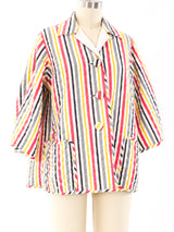Striped Terry Lined Beach Jacket Jacket arcadeshops.com