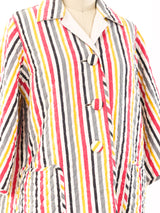 Striped Terry Lined Beach Jacket Jacket arcadeshops.com
