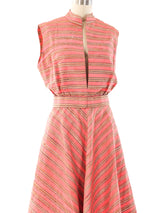 Striped Raw Silk Ensemble Suit arcadeshops.com