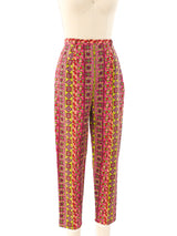 1960's Graphic Printed Trousers Bottom arcadeshops.com