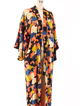 Floral Silk Kimono Jacket arcadeshops.com