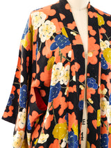 Floral Silk Kimono Jacket arcadeshops.com