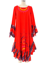 Josefa Embroidered Ruffle Dress Dress arcadeshops.com