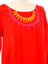 Josefa Embroidered Ruffle Dress Dress arcadeshops.com