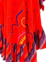Josefa Embroidered Ruffle Dress Dress arcadeshops.com