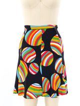 Rainbow Ball Printed Skirt Bottom arcadeshops.com