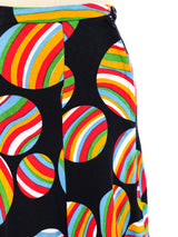 Rainbow Ball Printed Skirt Bottom arcadeshops.com
