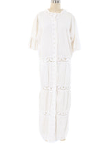 1970's Pintuck Cotton Duster Dress arcadeshops.com