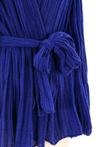 Indigo Gauze Belted Jacket Jacket arcadeshops.com