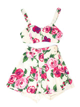1940's Floral Pique Playsuit Suit arcadeshops.com