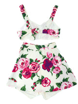 1940's Floral Pique Playsuit Suit arcadeshops.com