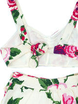 1940's Floral Pique Playsuit Suit arcadeshops.com